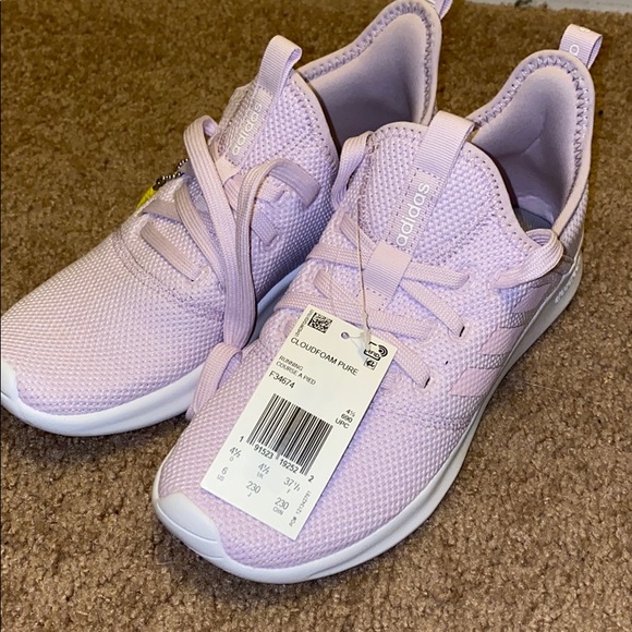 purple adidas tennis shoes